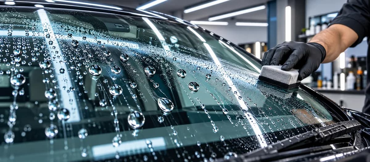 Glass coating for car