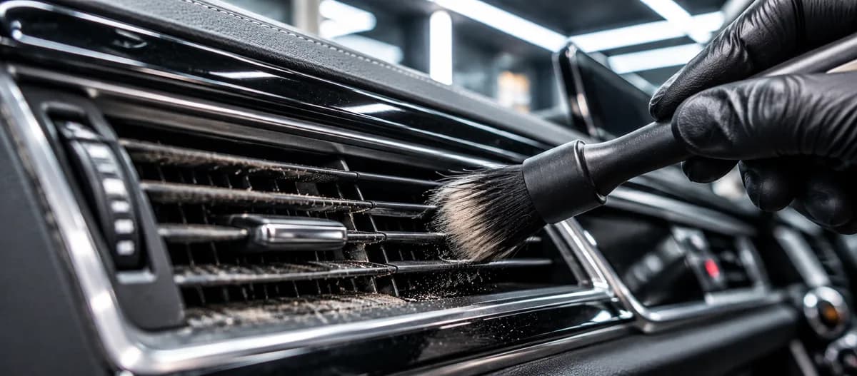 AC  vents cleaning treatment for car — MK29 Detailing service